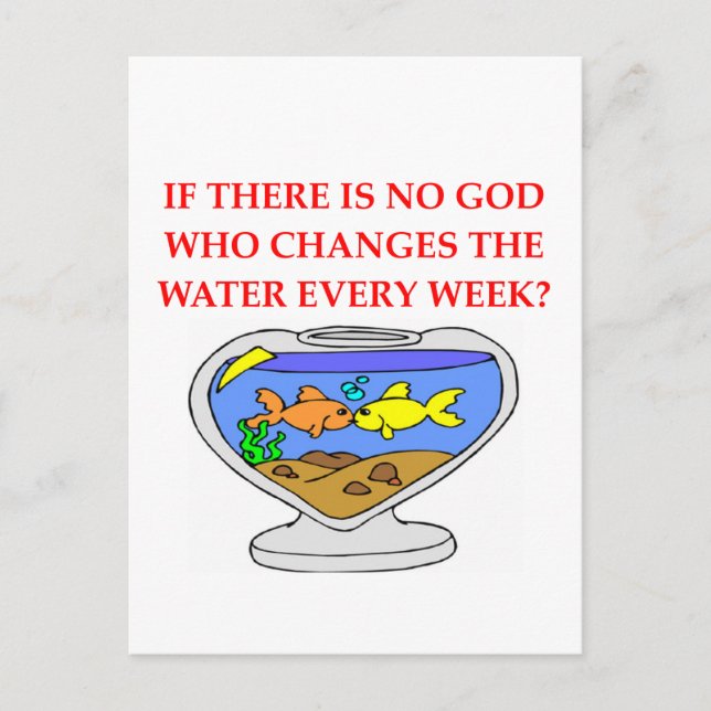 Postal dios del pescado (Anverso)