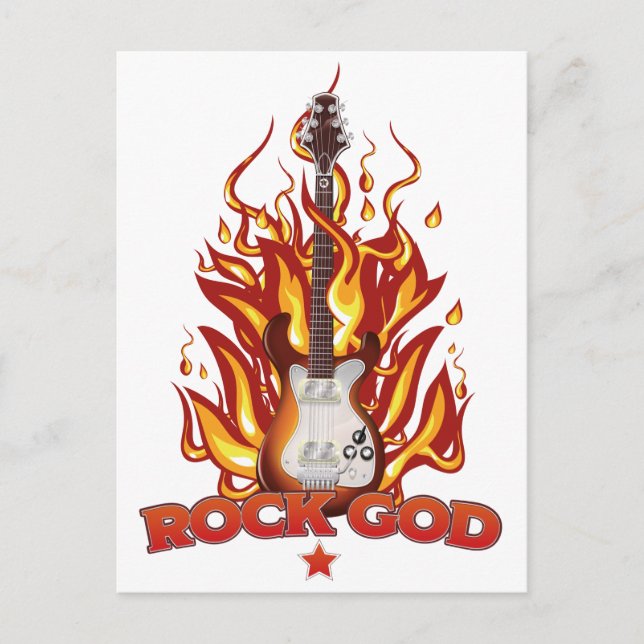 Postal Dios del Rock (Anverso)