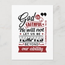 Dios es Fiel – 1 Corintios 10:13 Versículo Bíblico
