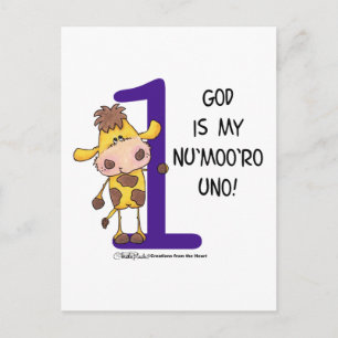 Postal ¡Dios es Nu'moo'ro Uno!