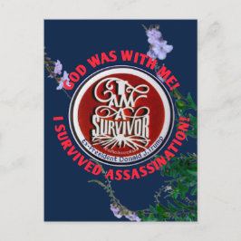 Postal "DIOS ESTABA CONMIGO" SOY UNA Postcarta SOBREVIVIE