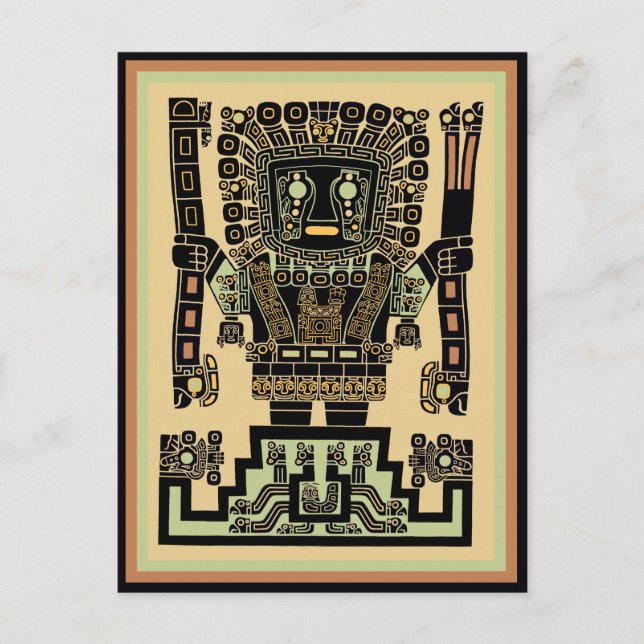 Postal Dios Guerrero Inca (Anverso)