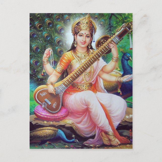 Postal dios indio (Anverso)