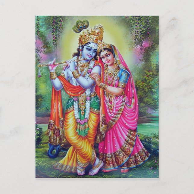 Postal dios indio (Anverso)