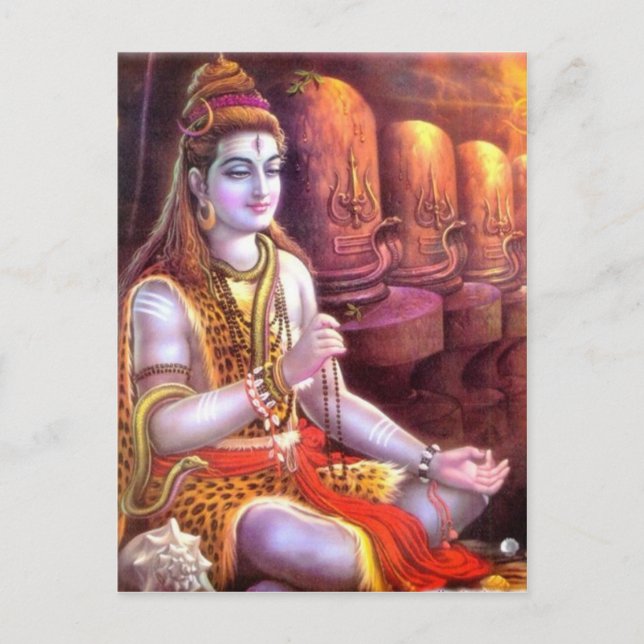 Postal dios indio (Anverso)