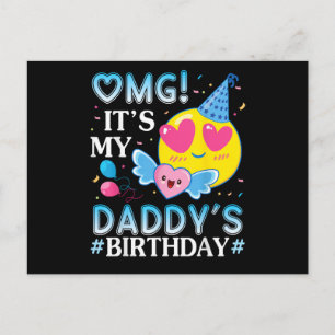 Postal Dios mío es el cumpleaños de mi papá feliz para él