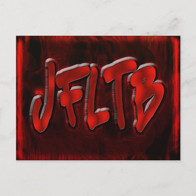 Postal ¡Dios mío! jfltb (Anverso)