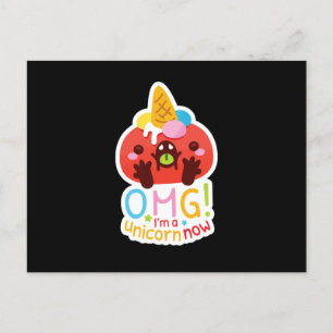 Postal Dios mío, soy unicornio ahora