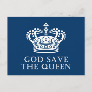 Postal Dios salve a la Reina