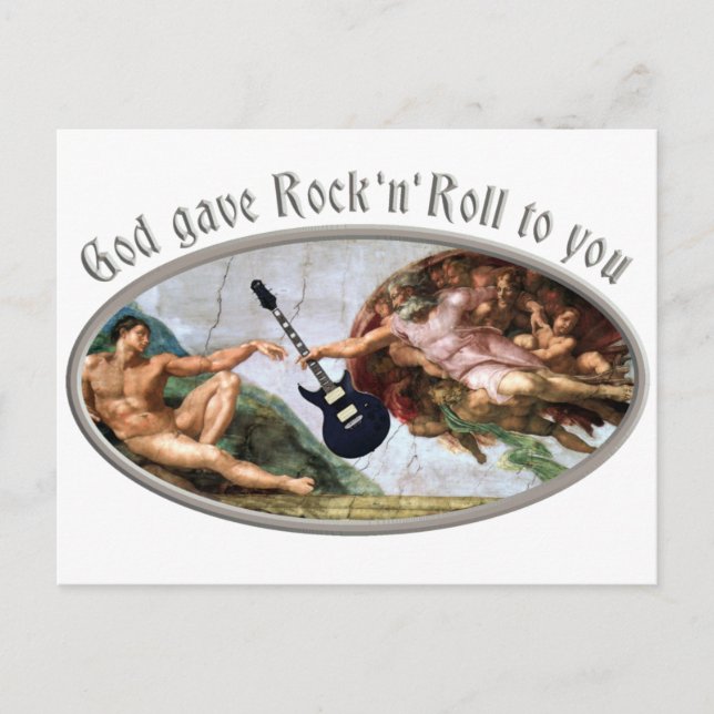 Postal Dios te dio Rock and Roll (Anverso)