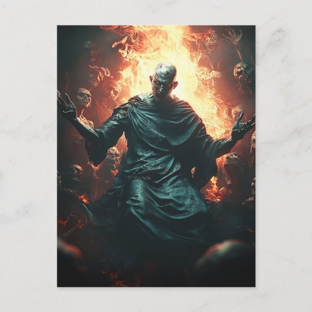 Postal Dios y monstruos - Hades (Anverso)