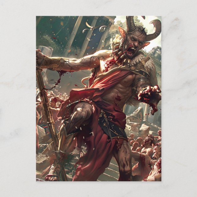 Postal Dios y monstruos - Pan (Anverso)