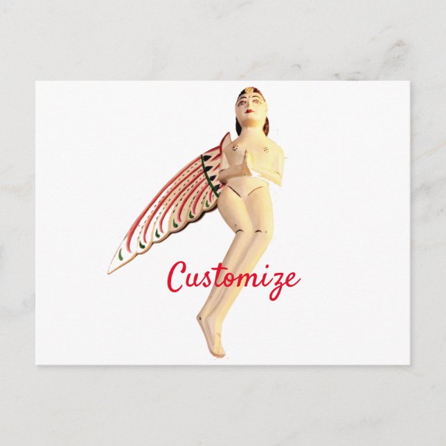 Postal Diosa alada de Bali Thunder_Cove (Anverso)