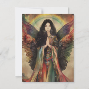 Postal Diosa arcoiris Iris Mitología Griega Arte Bohemio