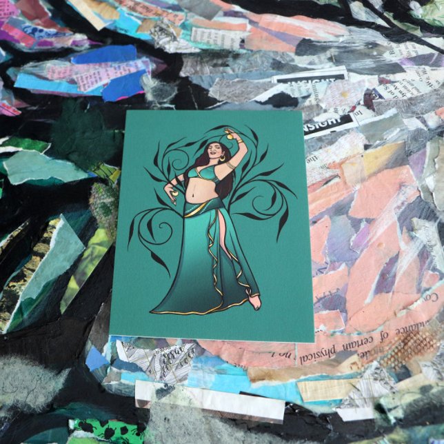 Postal Diosa bailarina Belly Sivoney (Subido por el creador)