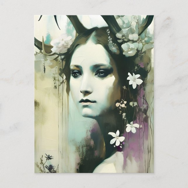 Postal Diosa de bonito (Anverso)