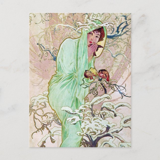 Postal Diosa de invierno (Anverso)