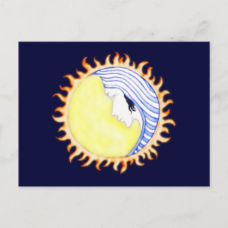 Postal Diosa de la Luna