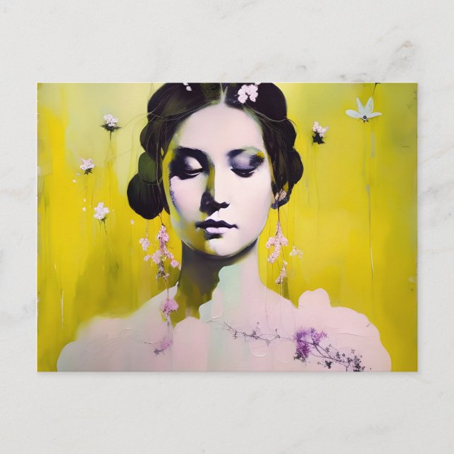 Postal Diosa de la primavera (Anverso)