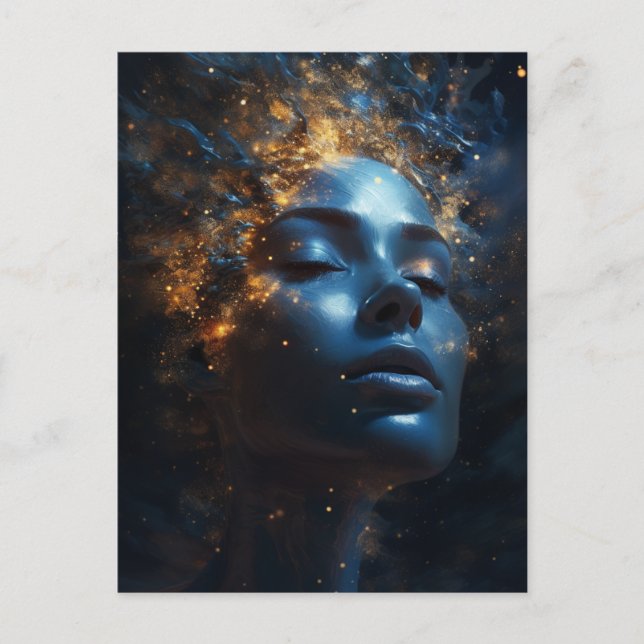 Postal Diosa de las estrellas (Anverso)