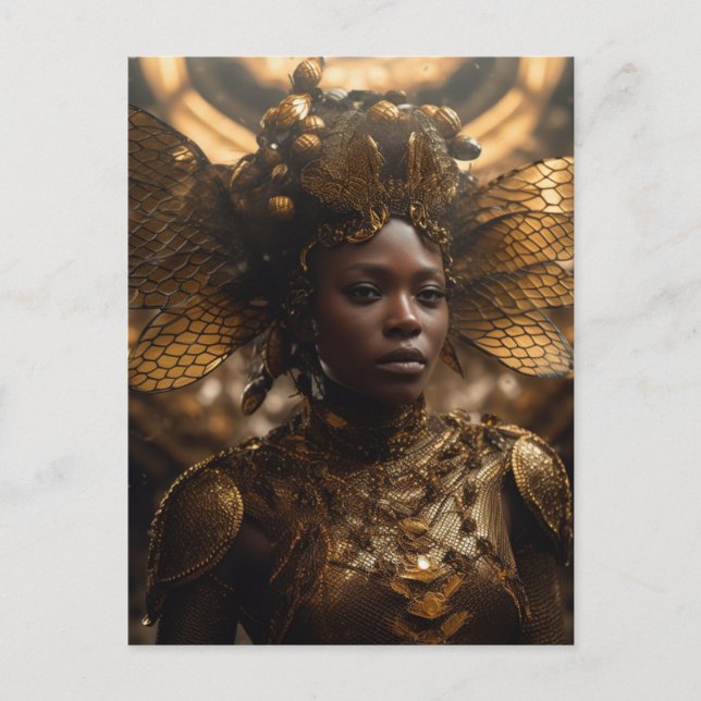 Postal Diosa de los Insectos (Anverso)