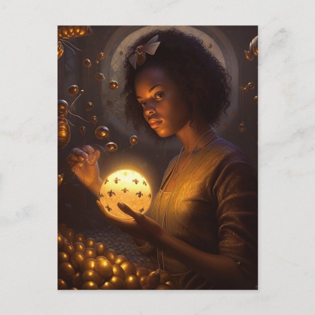 Postal Diosa de los insectos cifi (Anverso)