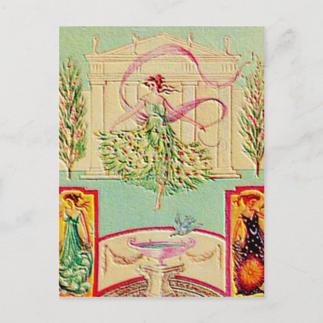 Postal Diosa de Maiden Athena (Anverso)