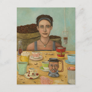 Postal Diosa Del Café