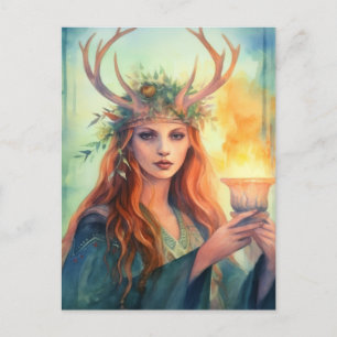 Postal Diosa del solsticio de verano