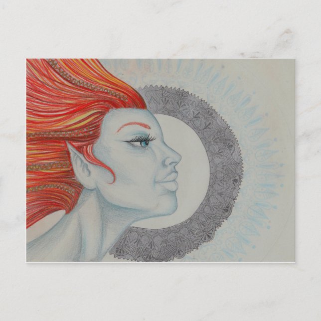 Postal Diosa del tambor (Anverso)