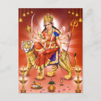 Postal Diosa Durga (diosa hindú)