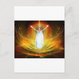 Postal Diosa energética positiva