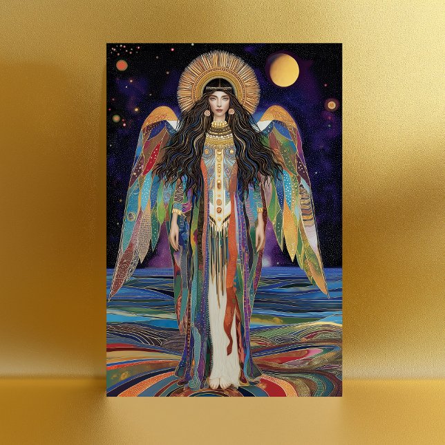 Postal Diosa Estelar Anunnaki Inanna Art Nouveau (Subido por el creador)
