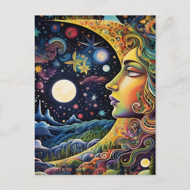 Postal Diosa galáctica (Anverso)