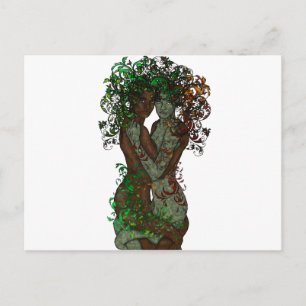 Postal Diosa griega del árbol pagano Wiccan Earth Dryad