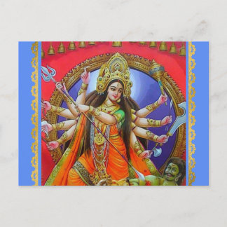 Postal Diosa guerrera Durga Shakti