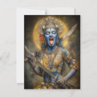 Diosa hindú Kali pintura moderna arte Shakti