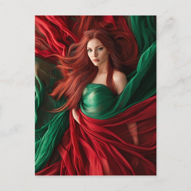 Postal Diosa Roja (Anverso)
