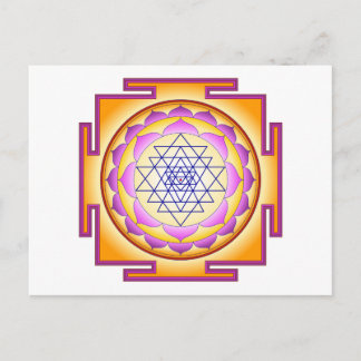 Postal Diosa Sri Yantra Chakra Shiva Shakti Navayoni