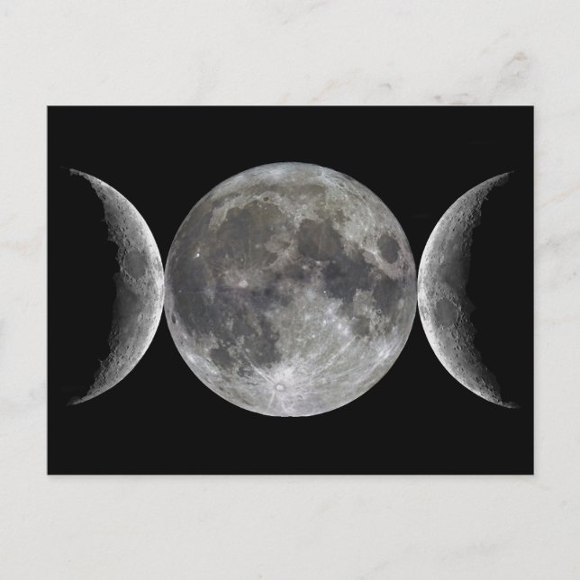 Postal Diosa Triple Luna (Anverso)