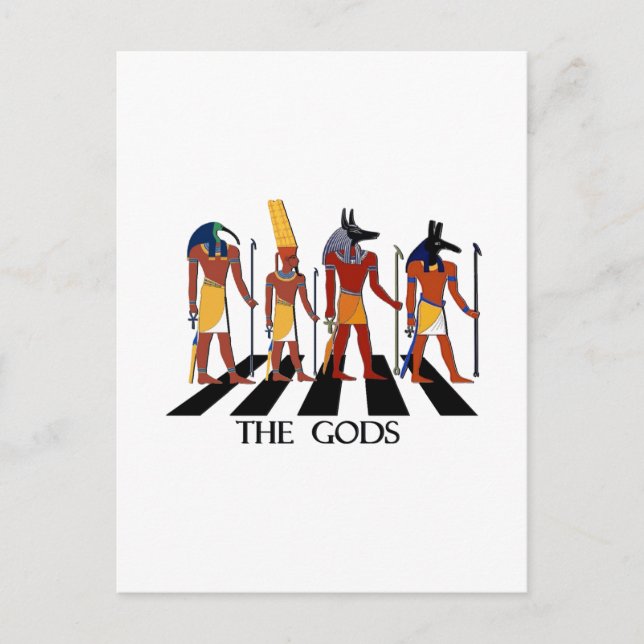 Postal Dioses del camino de la abadía (Anverso)