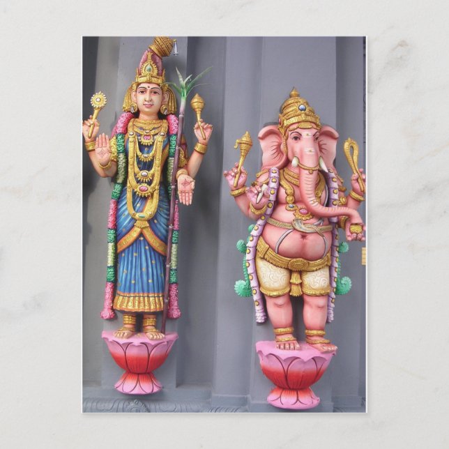 Postal Dioses hindúes (Anverso)