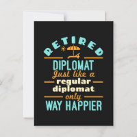 Diplomático jubilado gracioso jubilado feliz