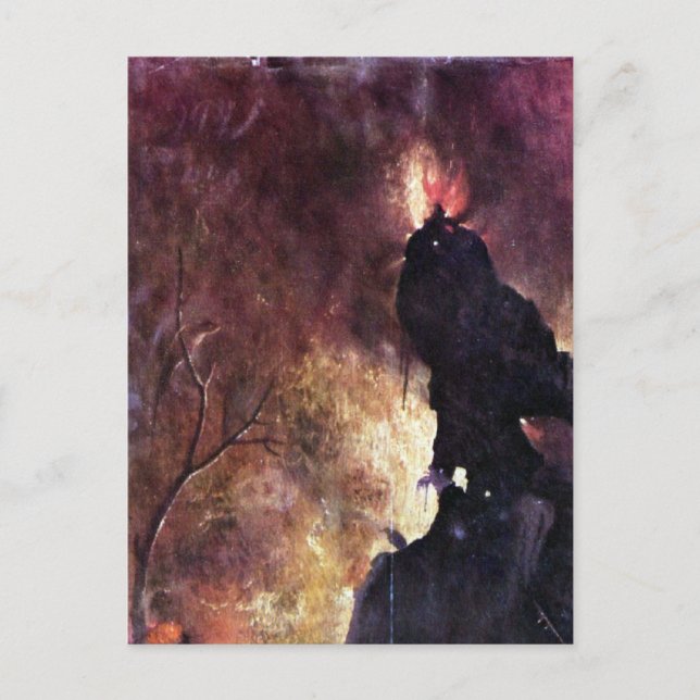 Postal Diptych con escenas del infierno (Anverso)