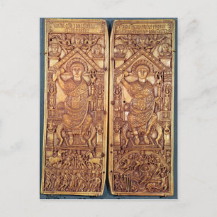 Postal Diptych consular Anastasius tallado