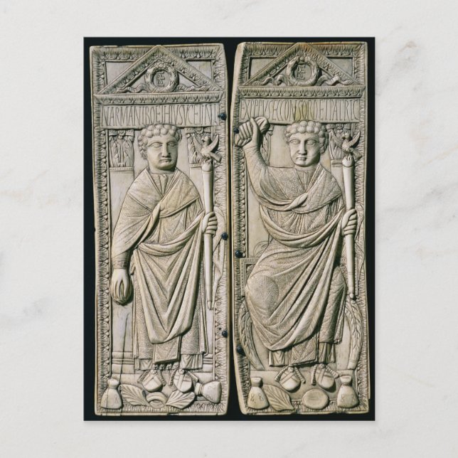 Postal Diptych de Boethius Consul en 487 AD (Anverso)