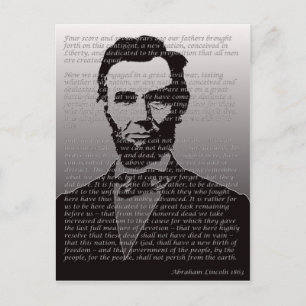 Postal Dirección Abraham Lincoln Gettysburg