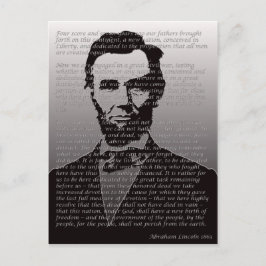Postal Dirección Abraham Lincoln Gettysburg