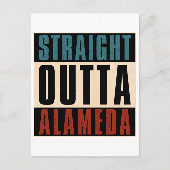 Postal Directamente fuera de Alameda California CA (Anverso)