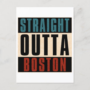 Postal Directamente fuera de Boston Massachusetts MAMÁES 